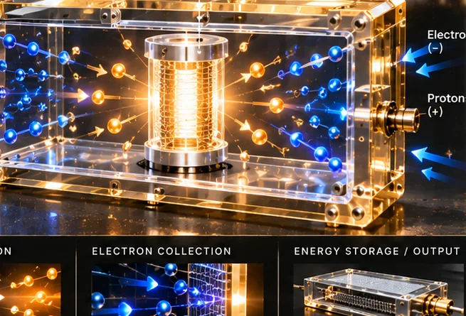 Concept illustration of Proton Battery