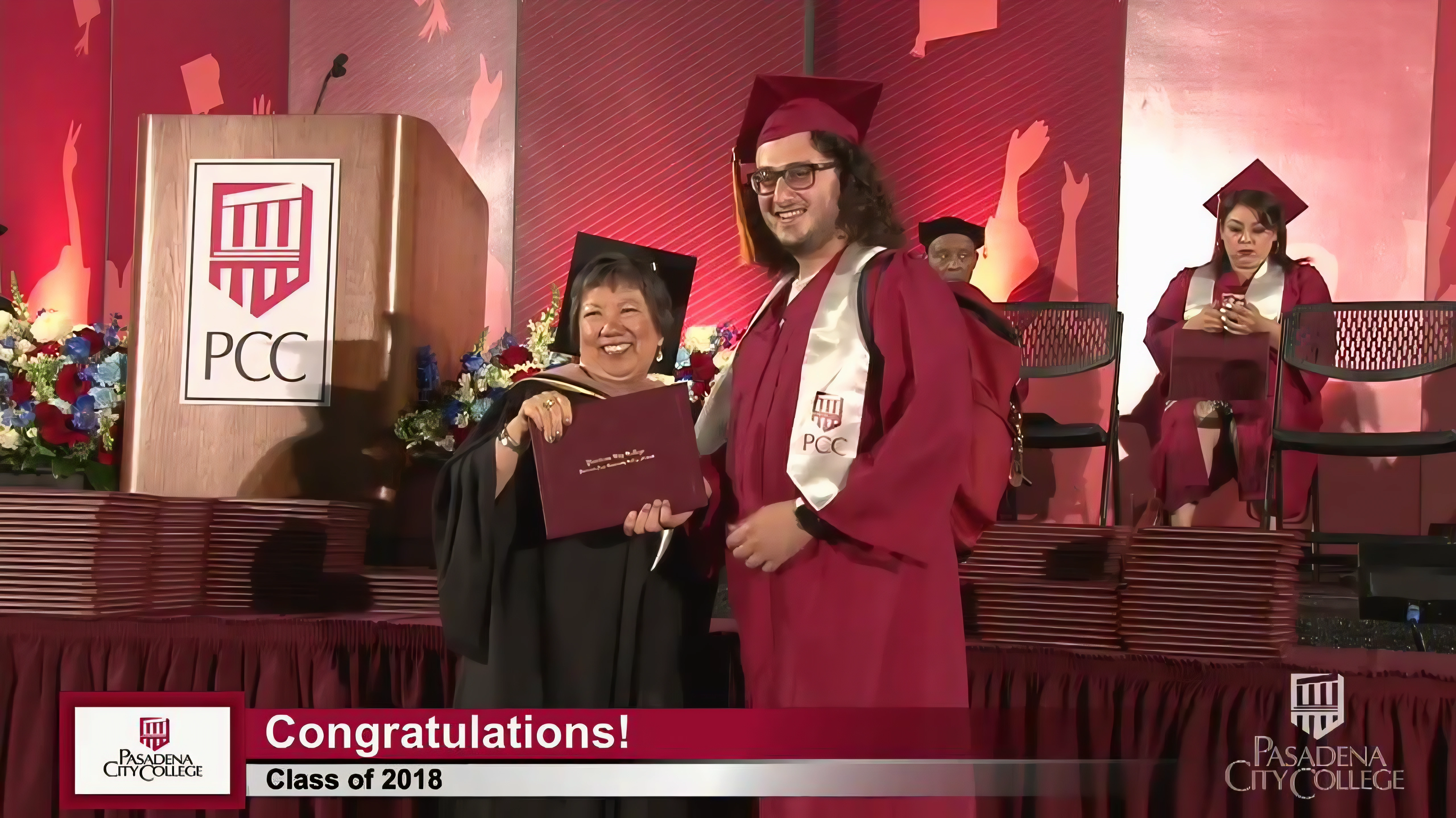 Areg Akopyan at his 2018 Pasadena City College graduation ceremony