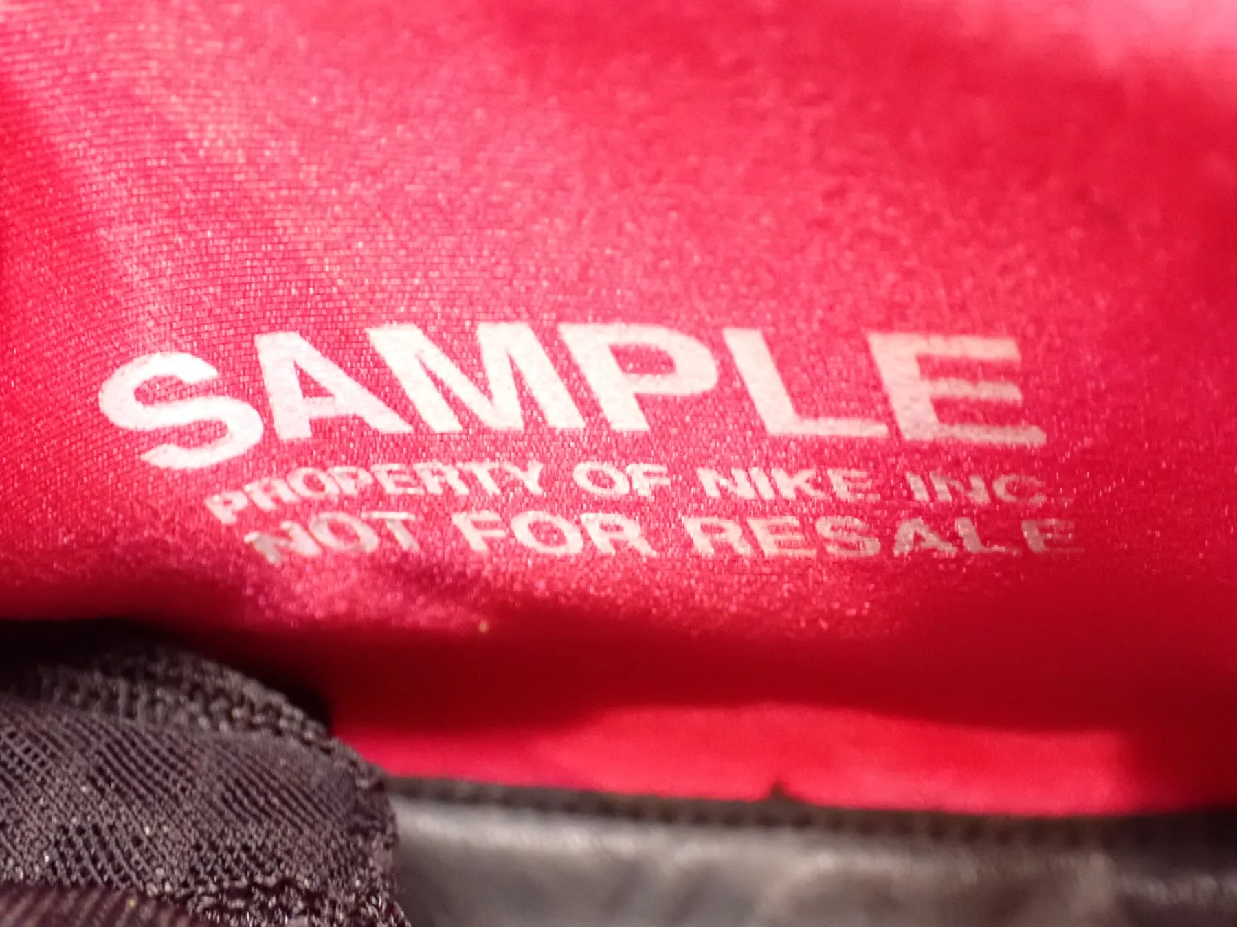 Full Solar Red sample interior marking