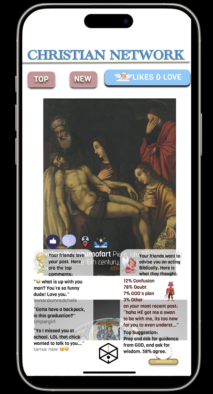The Christian Network application interface